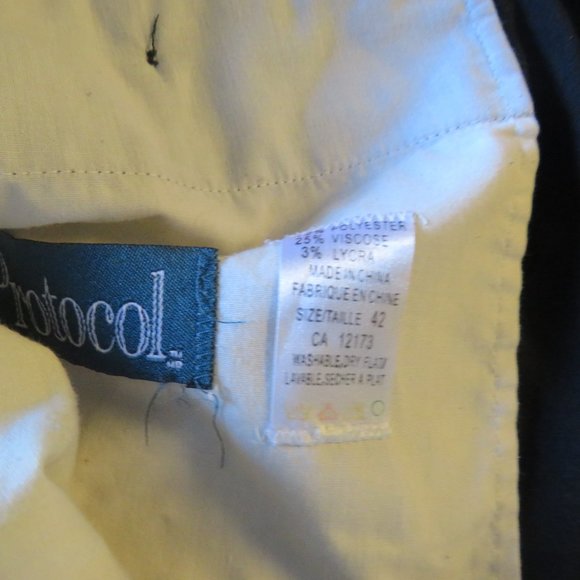 Black Protocol Dress Pants Size 42 - Picture 3 of 6